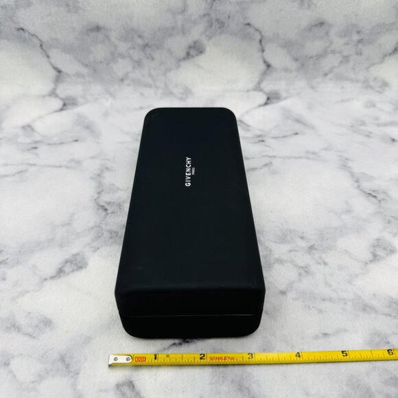 Givenchy Sunglasses Eyeglasses Case, Black Hard Clamshell ,White Trim - Picture 5 of 9